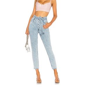 GRLFRND Daphne Jean Borderlands Paper Bag Jean